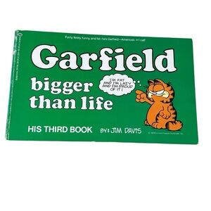 Vintage Jim Davis Classic Garfield Bigger Than Life: His Third Book 81 Paperback
